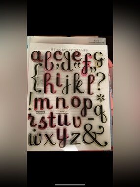 Close To My Heart ❤️ Chocolate Alphabet LaStamps - Script